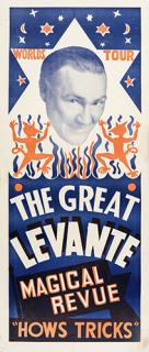 Appraisal: LEVANTE LES LESLIE GEORGE COLE The Great Levante Magical Revue