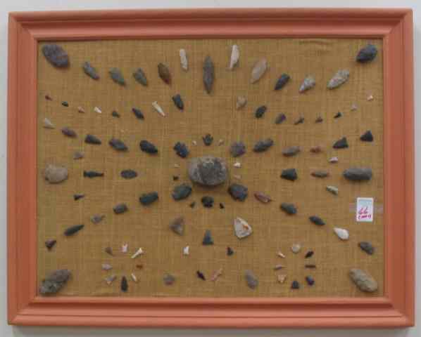 Appraisal: COLLECTION OF NATIVE AMERICAN INDIAN ARTIFACTS spear and arrow heads