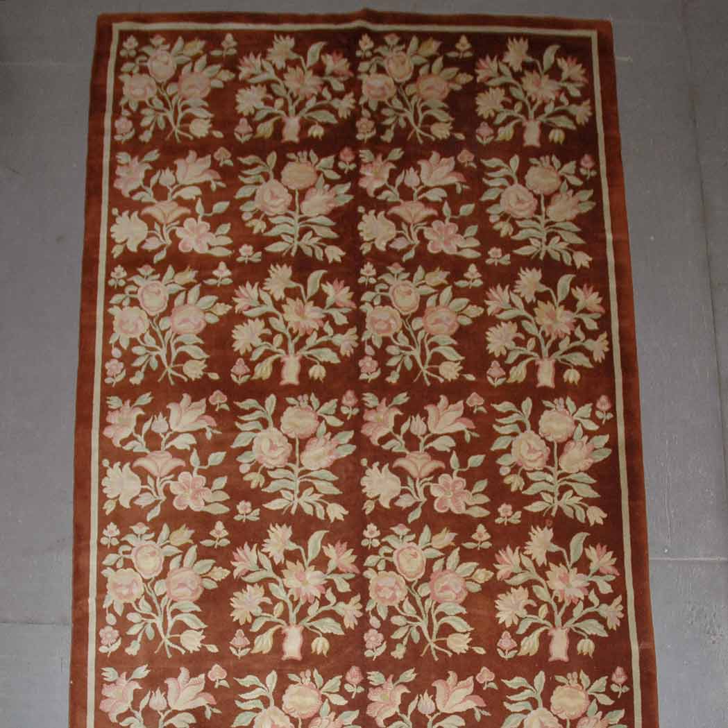 Appraisal: European Pile Carpet Continental mid th century The auburn field