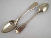 Appraisal: A pair of Russian silver table spoons St Petersburg approx