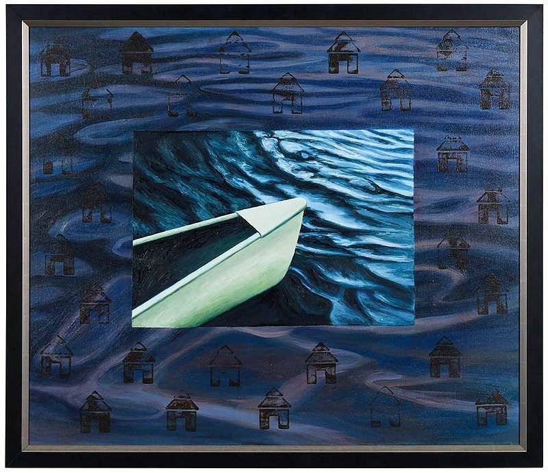 Appraisal: Virginia Derryberry North Carolina st century Blue Boat inscribed and