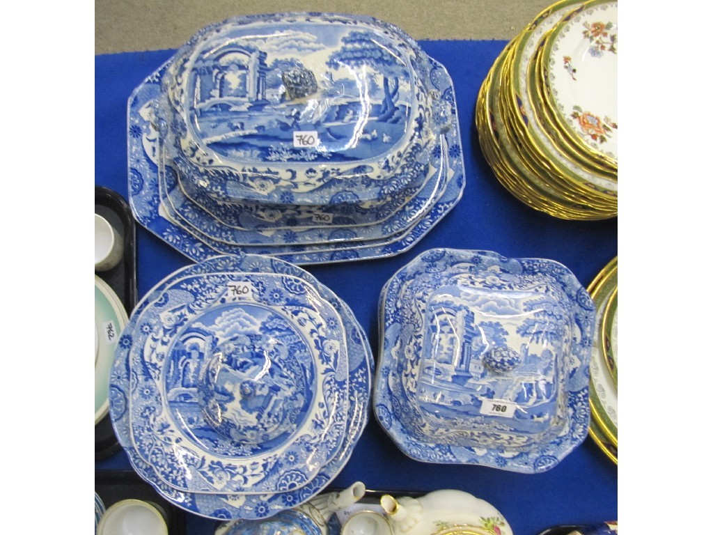 Appraisal: Collection of Copeland Spode Italian tablewares to include plates bowls