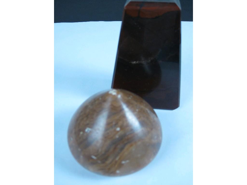 Appraisal: Two hardstone Paperweights