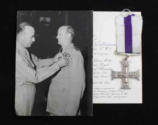 Appraisal: A Military Cross th March with photograph and Air Council