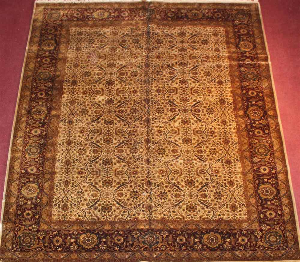 Appraisal: KIRMAN RUG approx ' x '' Retail tag Provenance From