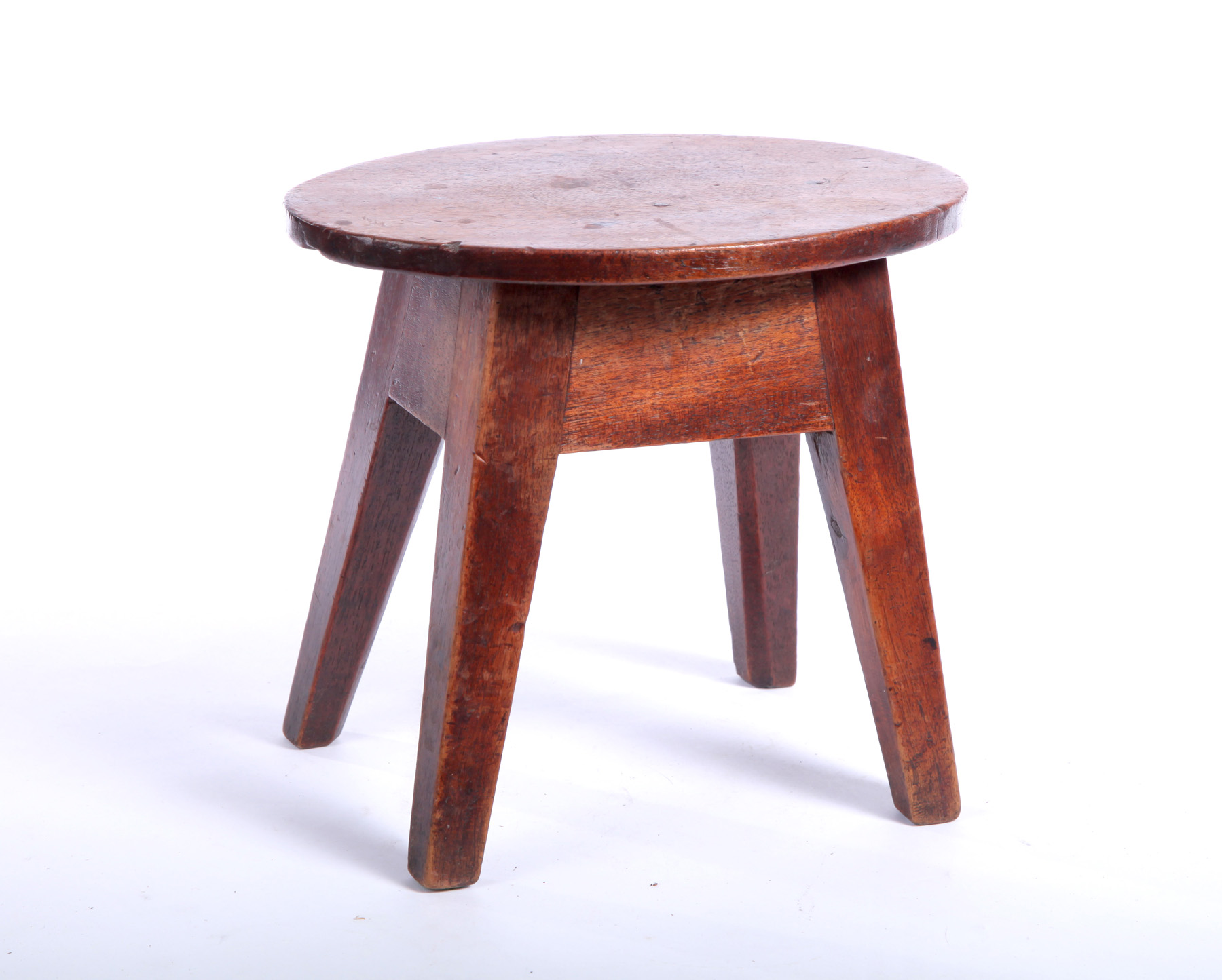 Appraisal: MINIATURE TABLE American nd half- th century walnut Oval top