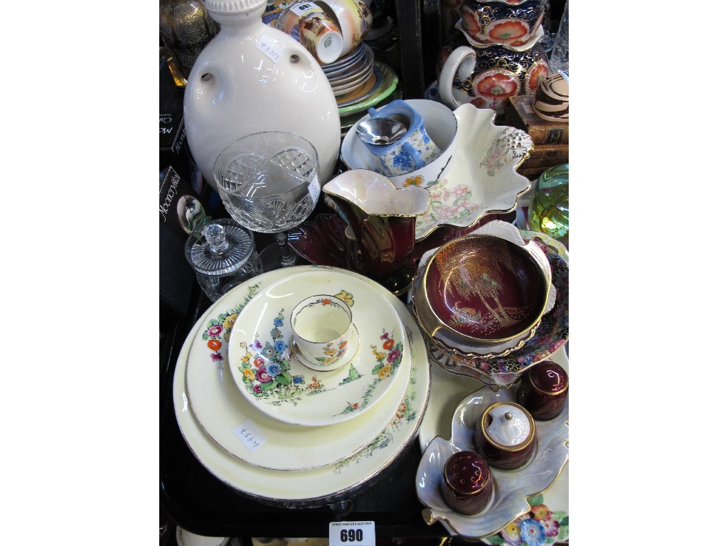 Appraisal: Winton Grimwades Mecca footwarmer and a tray of assorted ceramics