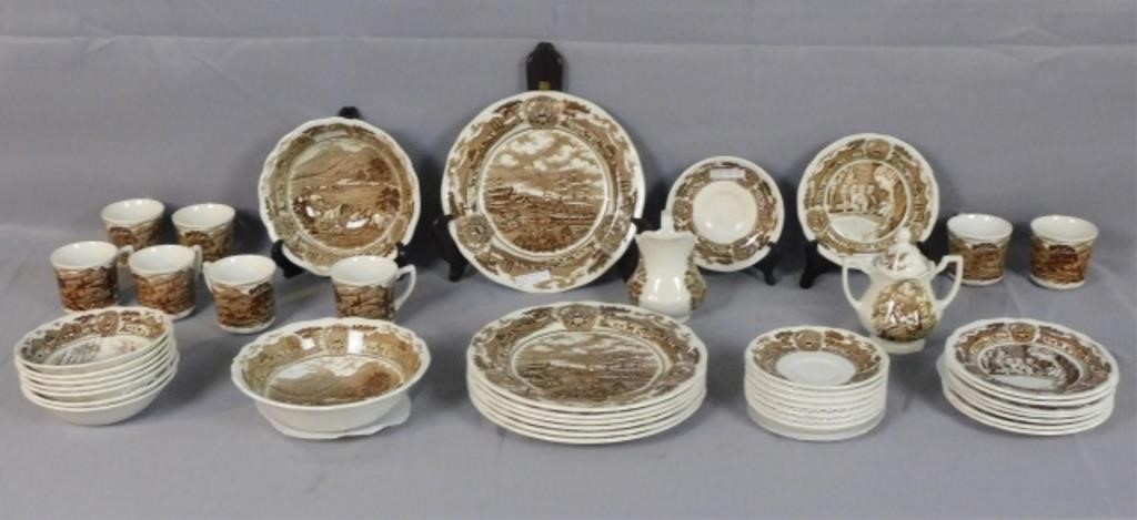 Appraisal: ROYAL STAFFORDSHIRE AMERICAN LEGION IRONSTONEChina set by J G Meakin