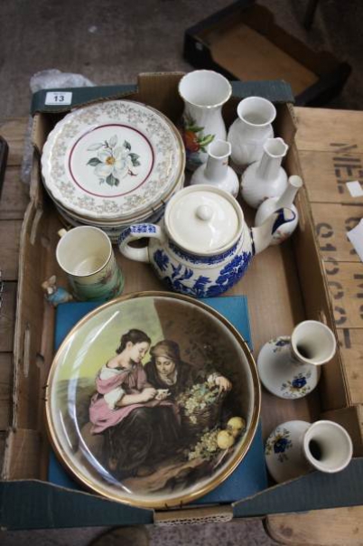 Appraisal: A collection of Pottery to include various Collectors Plates Vases