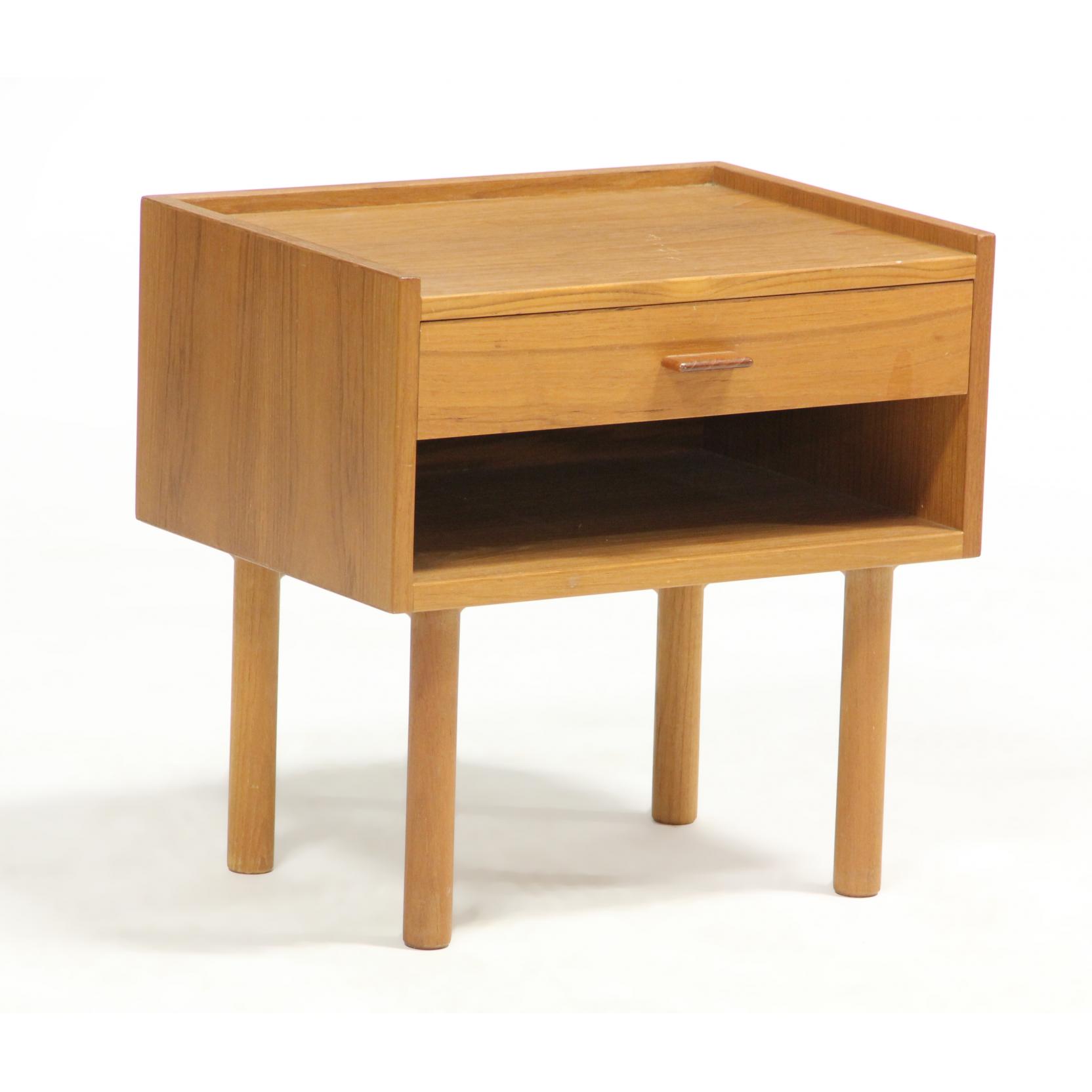 Appraisal: Hans Wegner Denmark - One Drawer Stand s RY Mobler