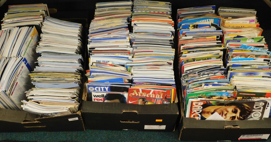 Appraisal: A large quantity of football league programmes various teams etc