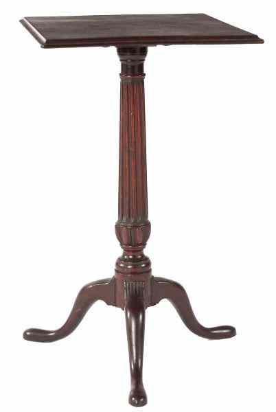 Appraisal: att to Rhode Island Candlestand th c mahogany having a