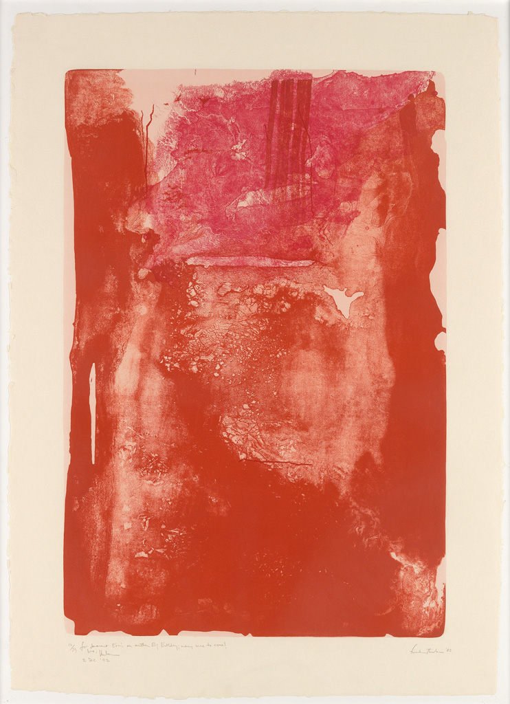 Appraisal: HELEN FRANKENTHALER Divertimento Color lithograph on HMP waterleaf handmade paper