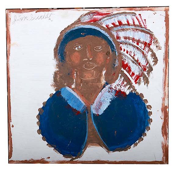 Appraisal: Outsider Art Jimmy Lee Sudduth Indian Sudduth Jimmy Lee Indian