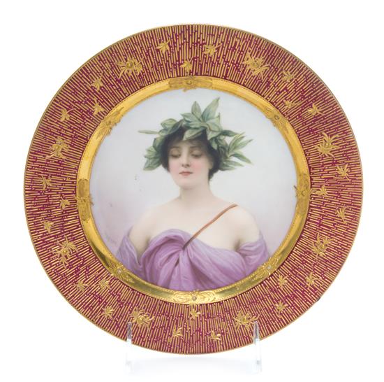 Appraisal: Sale Lot A Royal Vienna Porcelain Cabinet Plate depicting Daphne