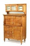 Appraisal: DENTAL CABINET - Circa - oak dental cabinet Top section