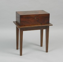 Appraisal: An Antique Travelling Desk On A Modern Stand An antique