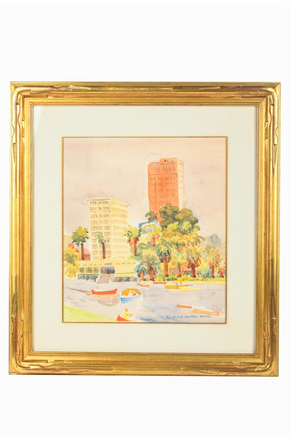 Appraisal: ELSIE PHILIPPA PALMER PAYNE - MCARTHUR PARK LOS ANGELES watercolor