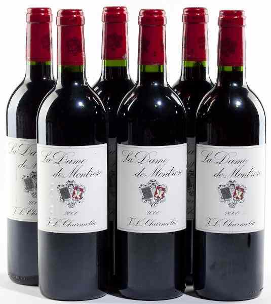 Appraisal: Chateau La Dame de MontroseSt Estephe bottles into neck''A superb