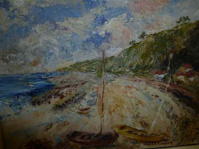 Appraisal: DORIS A FORSTER TH CENTURY Impressionist view of a beach