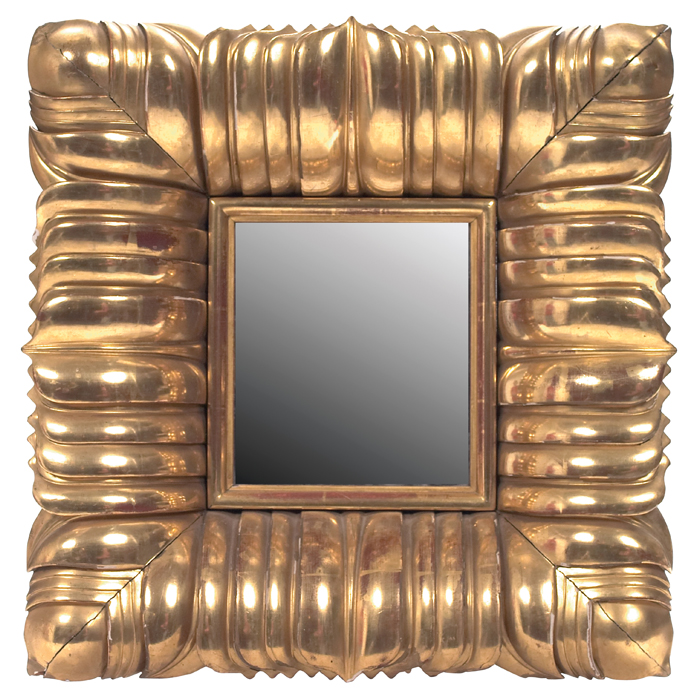 Appraisal: Dagobert Peche mirror Wiener Werkstatte Austria c hand-carved with gilt