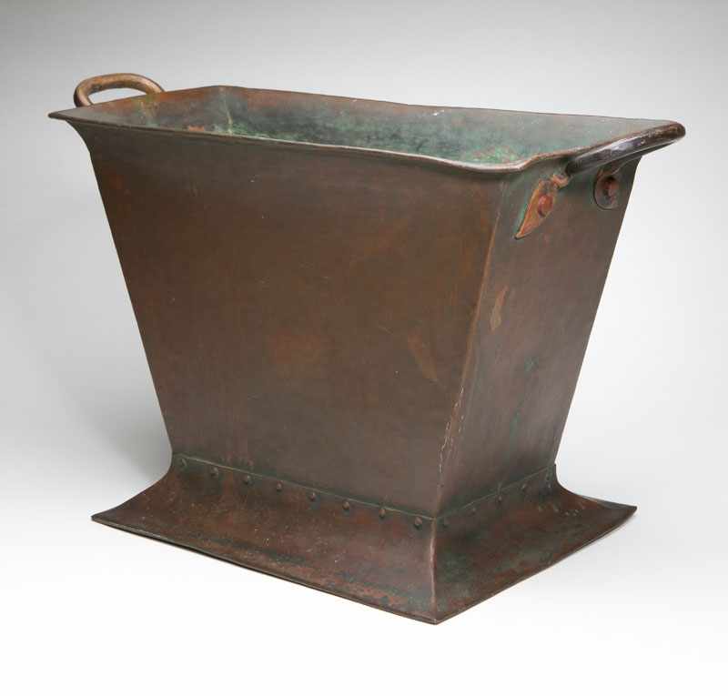 Appraisal: A Gustav Stickley Arts Crafts hammered copper wine cooler Circa