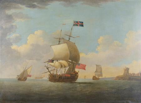 Appraisal: Follower of Willem van de Velde Ships Off Shore Estimate