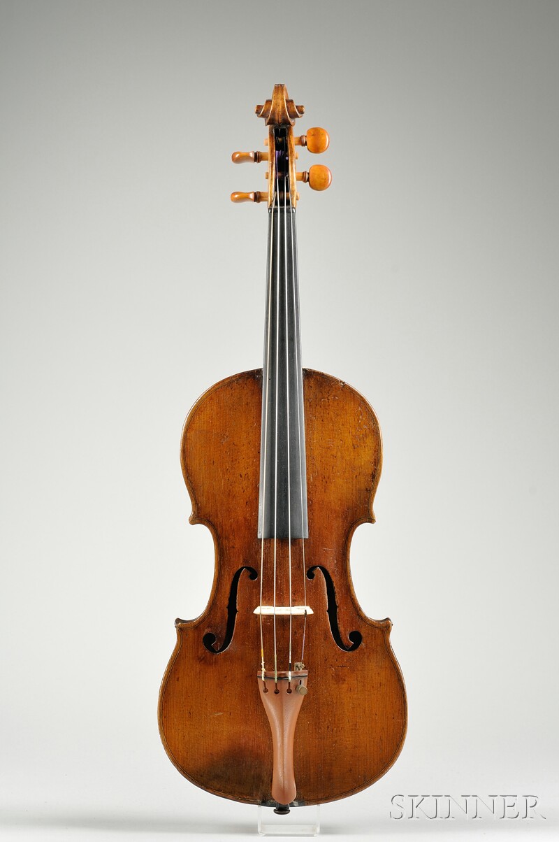 Appraisal: German Violin c labeled STORIONI length of back mm with