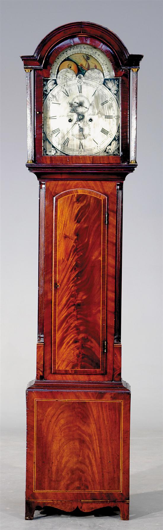 Appraisal: English mahogany tall case clock James Taylor Strichen circa -