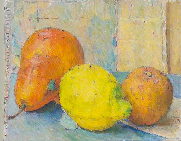 Appraisal: Patrick McCormack Lemon and Fruit Untitled Still Life each oil