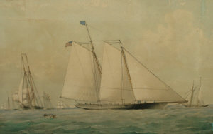 Appraisal: Thomas Goldsworth Dutton - - The Schooner Yacht 'America' Tons