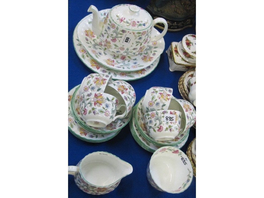 Appraisal: Minton Haddon Hall six setting teaset with teapot