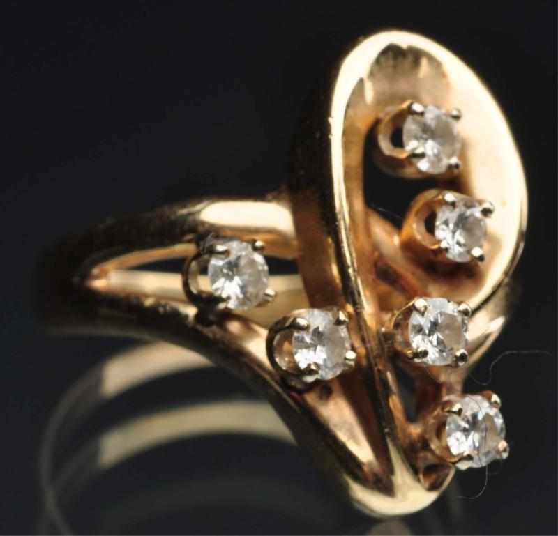 Appraisal: K Y Gold Ring with Diamonds SI SI with I