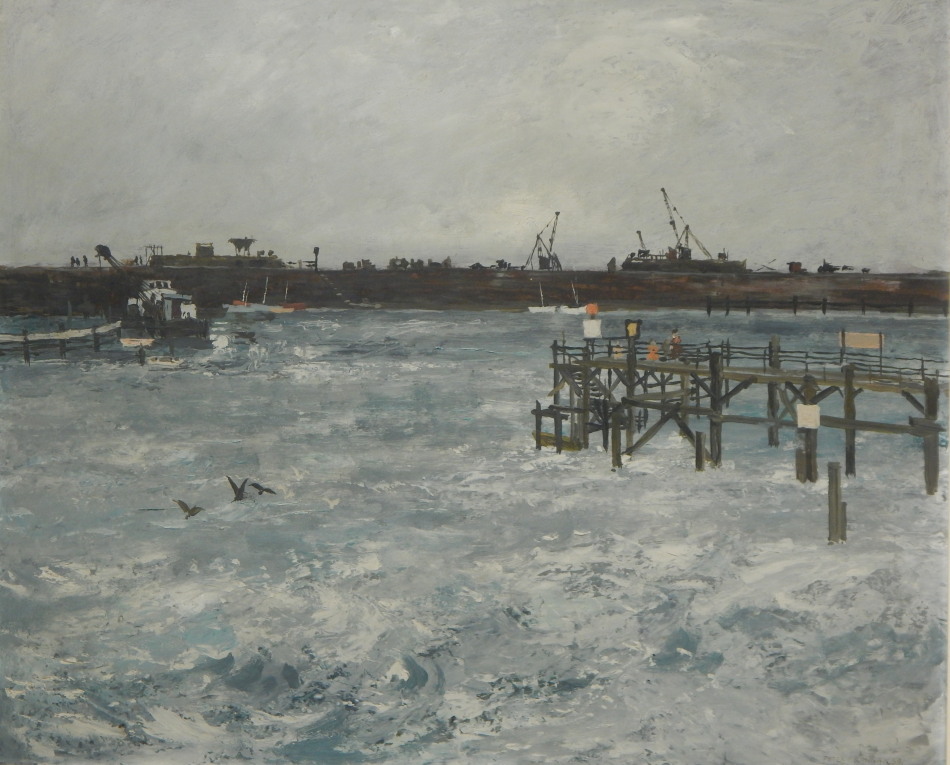 Appraisal: Peter Brannan - The Harbour oil on board signed and