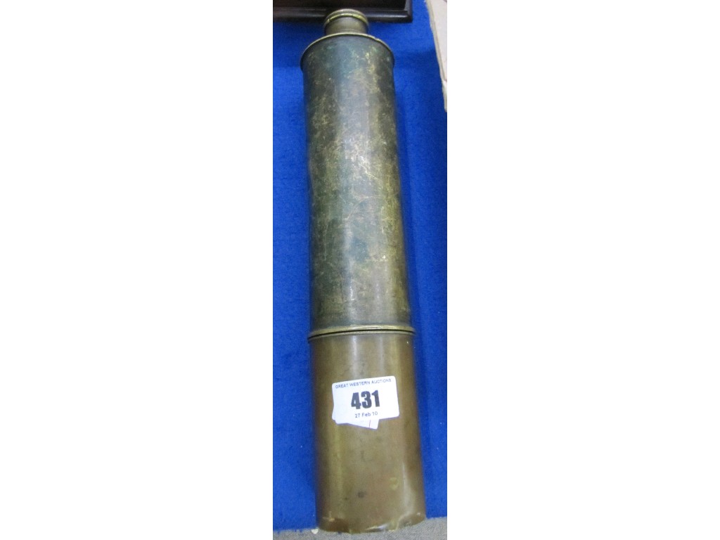 Appraisal: Brass telescope