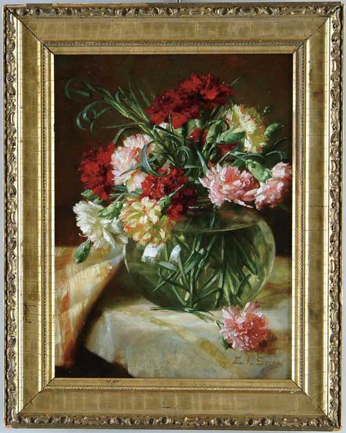 Appraisal: EMMA LEVINIA SWAN American - STILL LIFE OF FLOWERS Oil