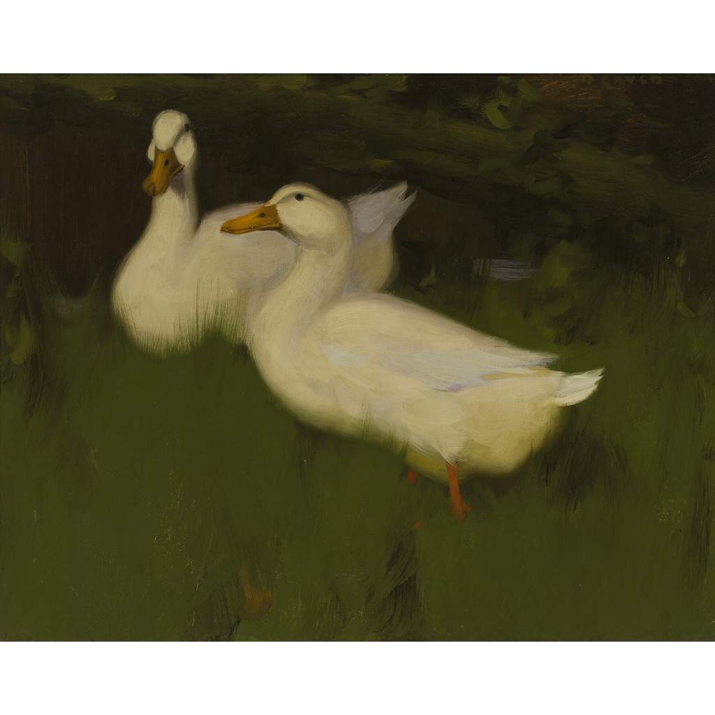 Appraisal: DAVID GAULD R S A SCOTTISH - DUCKS ON A