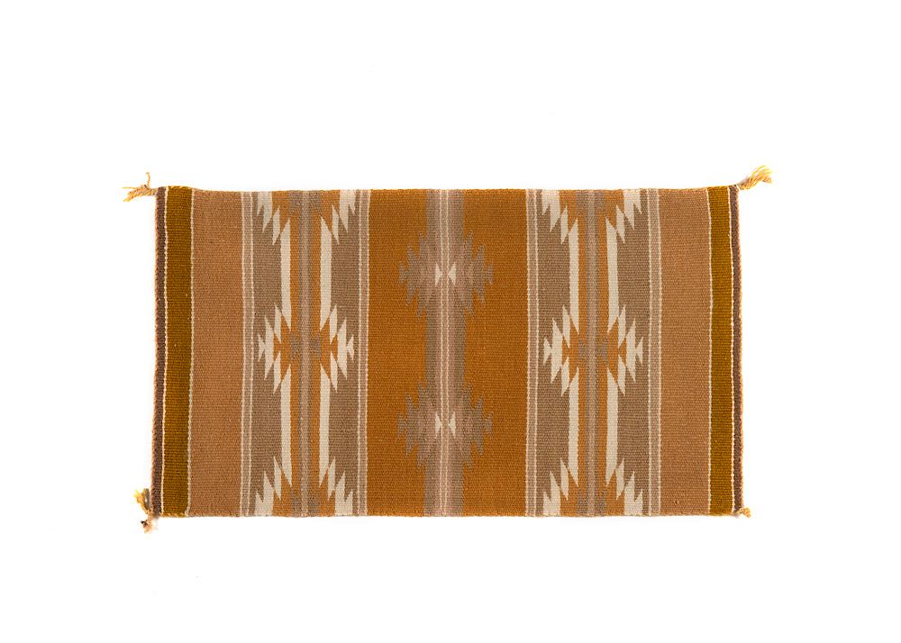 Appraisal: Virginia Ashly Navajo Burnt Water Vegetal Rug Virginia Ashly Navajo