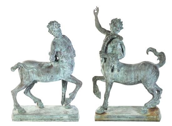 Appraisal: Sale Lot A Pair of Cast Metal Garden Figures after