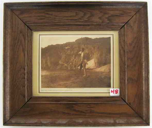 Appraisal: EDWARD S CURTIS PHOTOGRAVURE Seattle - ''Lewis and Clark's Landing-Place