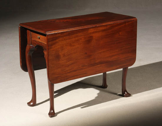 Appraisal: George III Mahogany Drop-Leaf Table Circa Height - in cm