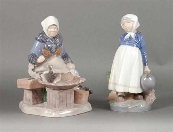 Appraisal: Bing Grondahl porcelain figural group of a fish monger and