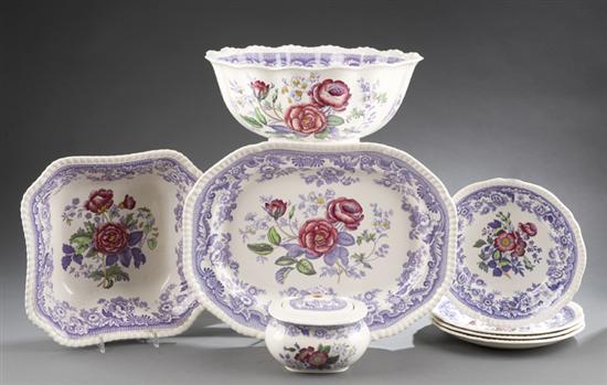 Appraisal: Group of Copeland Spode dinnerware in the Mayflower pattern Each