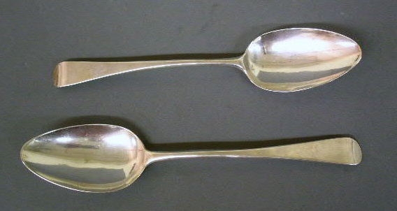 Appraisal: Pair of silver tablespoons by William Bateman London