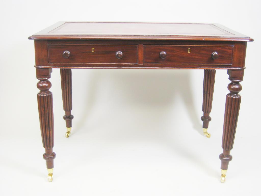 Appraisal: A th Century mahogany Writing Desk having inset writing surface