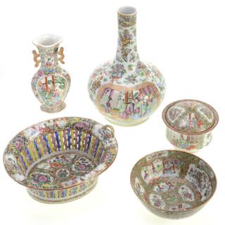 Appraisal: pcs Chinese Export famille rose porcelain pcs Chinese Export famille