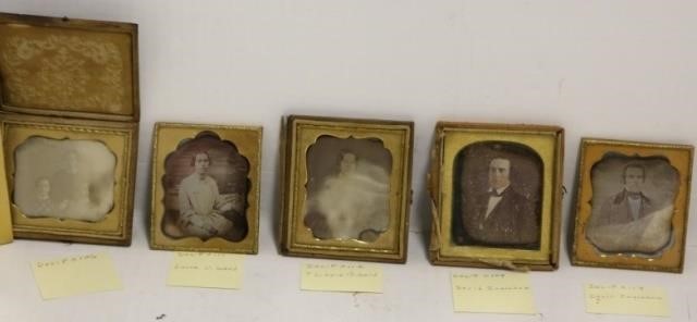 Appraisal: DAGUERREOTYPES RELATED TO FAIRHAVEN MASS TOINCLUDE LIZZIE GIZZARD X A