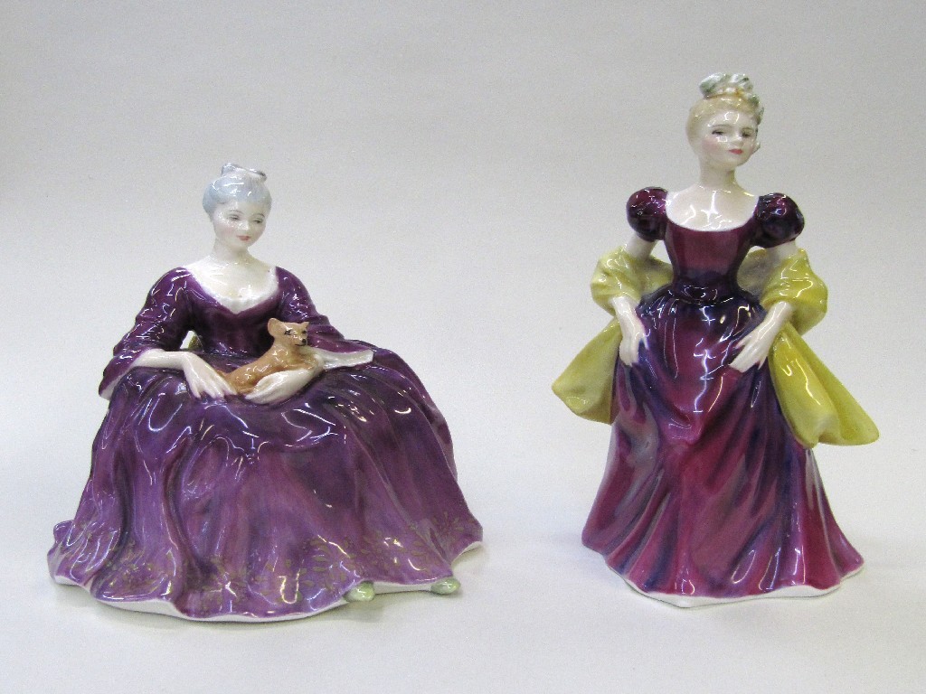 Appraisal: Two Royal Doulton figures 'Loretta' HN and 'Charlotte' HN