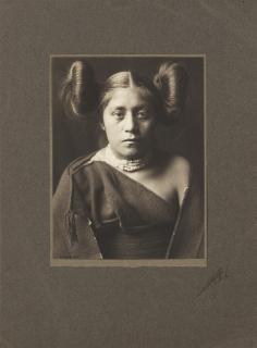 Appraisal: Edward S Curtis ''A Tewa Girl'' portrait of a Tewa