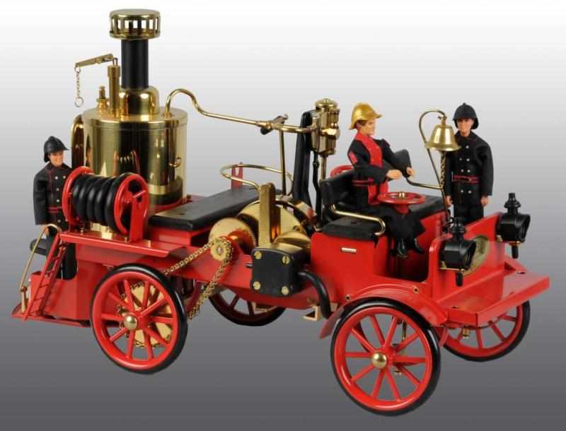 Appraisal: Wilesco Live Steam Fire Truck Description Modern made With firemen